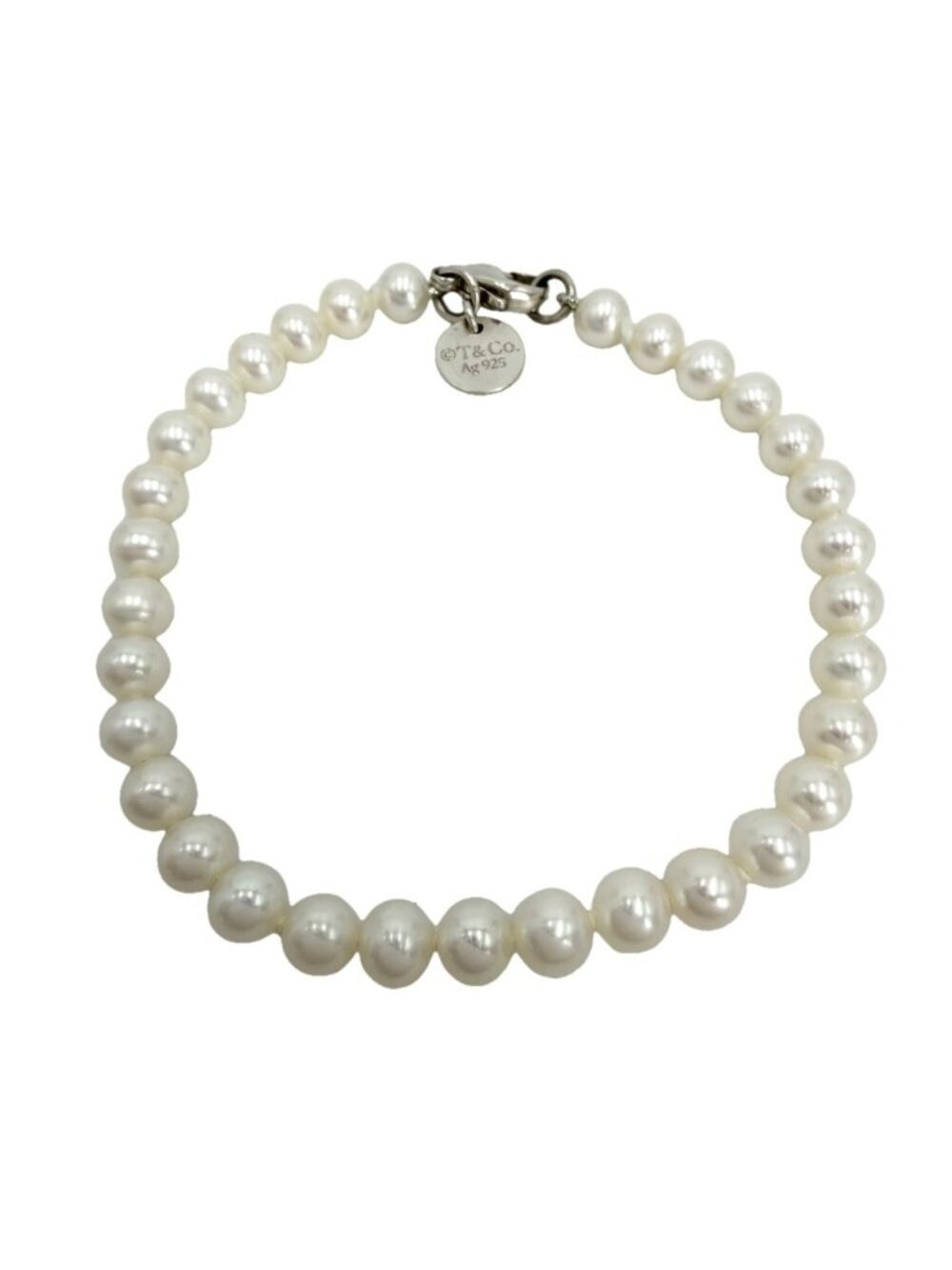 Tiffany & Co Bracelet Pearl 925 Sterling Silver White